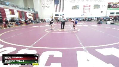 185 lbs Cons. Round 5 - Gracelynn Farrand, Caldwell vs Ariyah DeMartinis, Pocatello