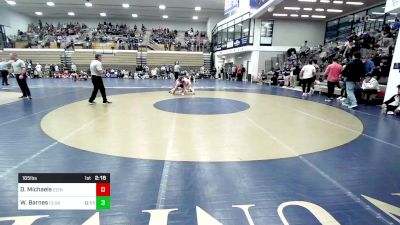 165 lbs Round Of 32 - Damon Michaels, Edinboro vs Wesley Barnes, Clarion