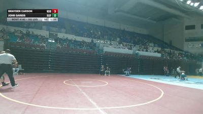 165 lbs Consi Of 8 #1 - Brayden Carson, Westside vs John Gareis, Bluffton