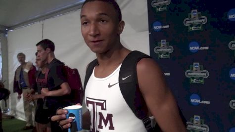 Donavan Brazier after breaking collegiate and US junior 800 record