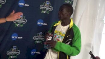 King Ches after winning the 5K