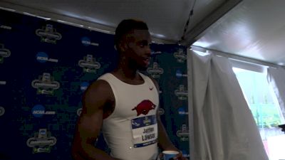 Jarrion Lawson after historic triple NCAA victory