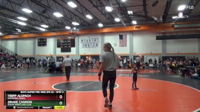 SPW-3 lbs Quarterfinal - Tripp Alspach, Hammerin Hawks vs Drake Cannon, Solon Wrestling Club