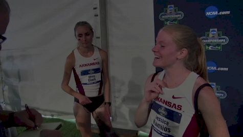 Jessica Kamilos of Arkansas with a huge PR for 2nd in the steeple