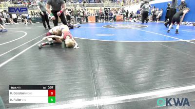 49 lbs Quarterfinal - Keller Goodson, Rough Riders vs Kasen Fuller, Comanche Takedown Club