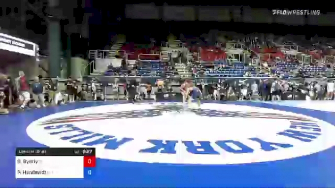 170 lbs Consi Of 32 #1 - Oliver Byerly, Ohio vs Payton Handevidt, Minnesota