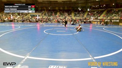 67 lbs Round Of 16 - Wayland Knapp, Jaguar Warriors vs Knox Perkins, Tahlequah Wrestling Club