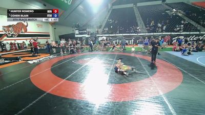 62 lbs 5th Place Match - Hunter Romero, Nevada vs Cohen Blain, Utah