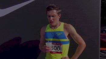 Former D2 runner Drew Windle after winning the 800 and hitting the Olympic standard