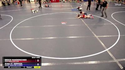 110 lbs Semifinal - Brock Manderschied, Peak Wrestling Club vs Evan St. Germain, Summit Wrestling Academy