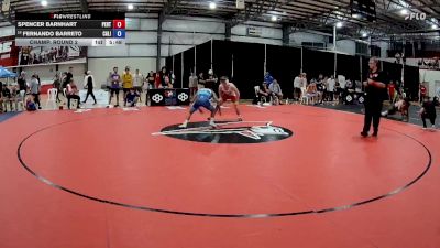 61 kg Champ. Round 2 - Spencer Barnhart, Pennsylvania RTC vs Fernando Barreto, California