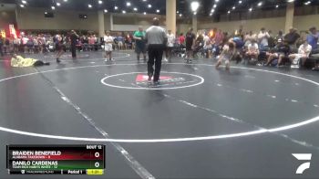 132 lbs Round 4 (6 Team) - Braiden Benefield, Alabama Takedown vs Danilo Cardenas, Team Rich Habits White