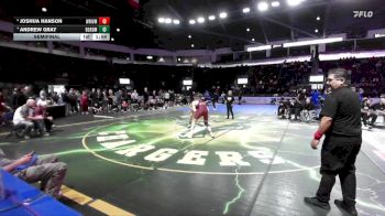 157 lbs Semifinal - Joshua Hanson, White River vs Andrew Gray, Battle Ground