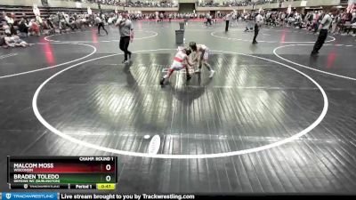 60 lbs Champ. Round 1 - Malcom Moss, Wisconsin vs Braden Toledo, Demons WC (Burlington)