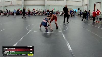 105 lbs Round 6 (8 Team) - Logan Barry, CTWHALE vs Dom Herbert, Warhawks Wrestling