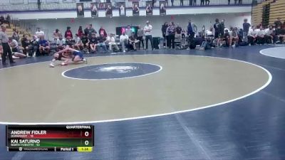 132 lbs Quarters & 1st Wb (16 Team) - Andrew Fidler, Dunwoody vs Kai Saturno, North Forsyth