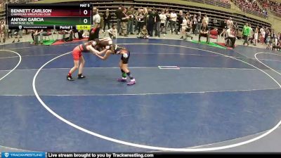 62-65 lbs Round 4 - Bennett Carlson, Champions Wrestling Club vs Aniyah Garcia, Montrose Elite