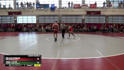 125 lbs Champ. Round 2 - Fred Luchs, Rhode Island College vs Sei Dolomengi, Bridgewater State