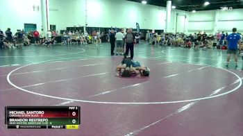 113 lbs Round 2 (8 Team) - Brandon Restrepo, Head Hunters Wrestling Club vs Michael Santoro, Carolina Exteme Black