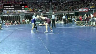 2A-165 lbs Champ. Round 1 - Cooper Hird, Mount Vernon vs Luke Estlund, Webster City