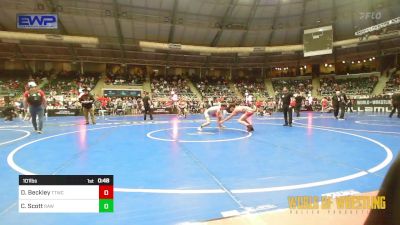 101 lbs Consi Of 8 #2 - Dawson Beckley, Team Tulsa Wrestling Club vs Cayden Scott, RAW Wrestling Club