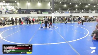 60 lbs Cons. Round 2 - Sloan Locklin, Guerrilla Wrestling Assoc. vs Kaelan Cascio, Chesapeake