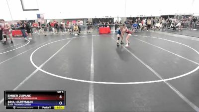 121 lbs Round 2 - Ember Zupanc, Valley Elite Wrestling Club vs Bria Hartmann, B.A.M. Training Center