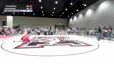 215 lbs Cons. Quarters - Ethan Miller, Ubasa Wrestling Academy vs Joash Brandt, Kansas Wrestling United