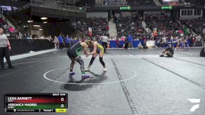 145 lbs Semifinal - Lexia Barnett, Hays vs Veronica Madrid, Derby