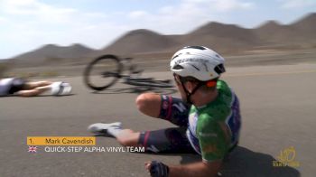 Cavendish Crashes In Oman Crosswinds