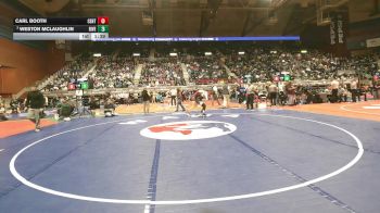 4A-175 lbs Champ. Round 1 - Weston McLaughlin, Riverton vs Carl Booth, Central