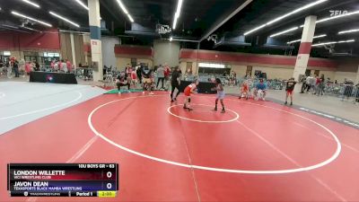 63 lbs Cons. Round 2 - London Willette, Vici Wrestling Club vs Javon Dean, Texasports Black Mamba Wrestling