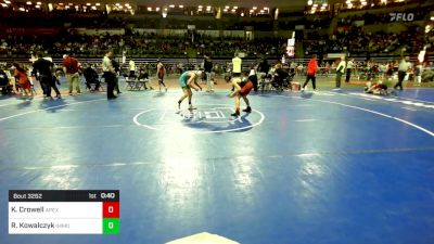 95 lbs Quarterfinal - Kellan Crowell, Apex vs Ryan Kowalczyk, Immortals