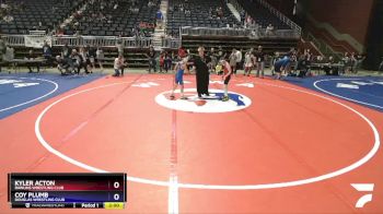 77 lbs Cons. Semi - Kyler Acton, Rawlins Wrestling Club vs Coy Plumb, Douglas Wrestling Club