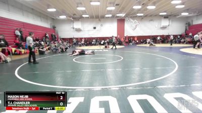 177 lbs Cons. Round 4 - Mason Nejib, California High School vs T.J. Chandler, Amador Valley High School