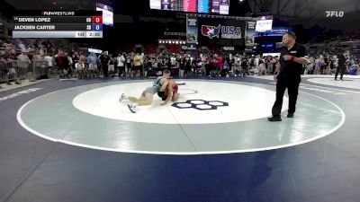 138 lbs Cons. Rd Of 128 - Deven Lopez, CO vs Jacksen Carter, SD