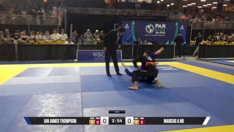 Marcus A Hu vs Ian James Thompson 2025 Pan Kids Jiu-Jitsu IBJJF Championship