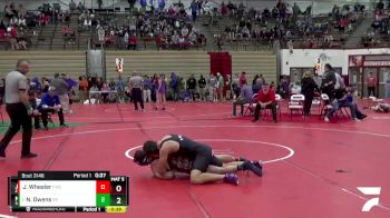 195 lbs Champ. Round 2 - Noah Owens, Southridge Raiders vs Judah Wheeler, Franklin Wrestling Club