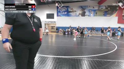 92 lbs Jack Myers, Ohio Grey vs Jake Wehner, New Jersey