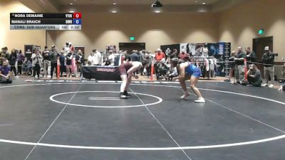 155 lbs Cons. Sub-quarters - Nora Demaine, VTUSAW vs Manali Braich, Diesel Wrestling