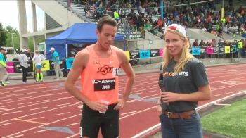 Ok State's Josh Thompson after his 1500m victory