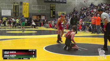112 lbs Cons. Round 1 - Emma Martel, CR RAMS-LP TIGERS vs Jesus Garcia, Sanger