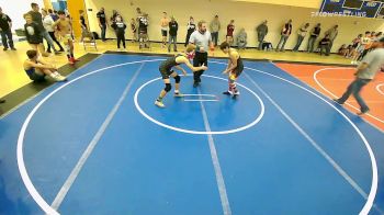 120 lbs Semifinal - Caleb Fogleman, Heat vs Dexter Karron, Team Tulsa Wrestling Club