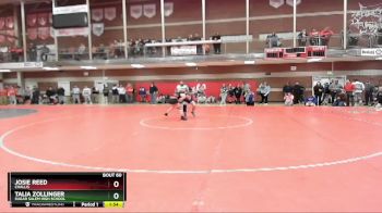 114 lbs Semifinal - Josie Reed, Challis vs Talia Zollinger, Sugar Salem High School