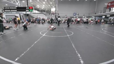 113 lbs Finals (8 Team) - Lucas Romano, East Coast Time Out vs Joshua Bender, Barn Brother WC