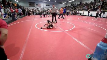 40 lbs Semifinal - Johnny Weisinger, Wyandotte Youth Wrestling vs Daxton Maggard, Claremore Wrestling Club