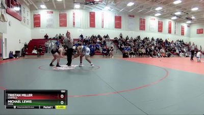 150 lbs 5th Place Match - Tristan Miller, Canfield vs Michael Lewis, Cvca