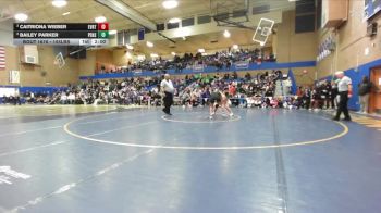 155lbs Semifinal - Caitriona Wieber, Everett (Girls) vs Bailey Parker, Peninsula (Girls)