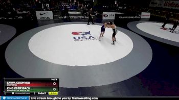 121 lbs Semifinal - King Ebersbach, Rough House Wrestling vs Savva Gromyko, California