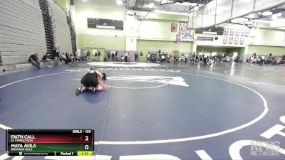 125 lbs Quarterfinal - Faith Call, El Camino Real vs Maya Avila, GRANADA HILLS